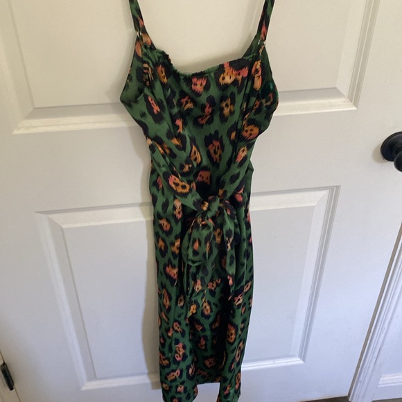 Green Glam Cheetah sundress size small - Picture 4 of 4